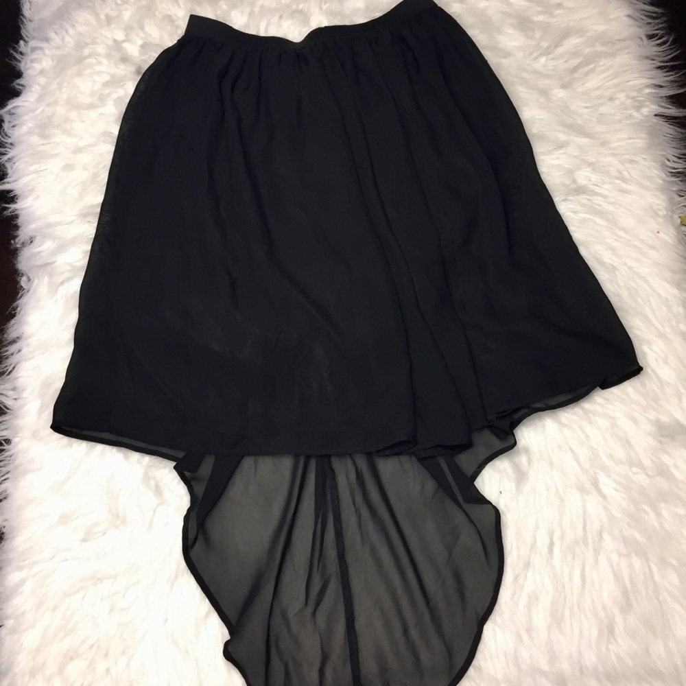 Disney d-signed girls black knee length skirt XL